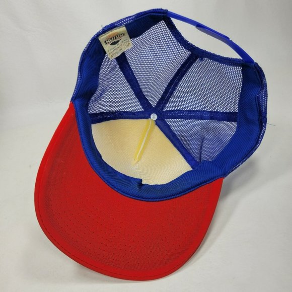 Vintage Pabst Blue Ribbon PBR Snapback Hat Red White Blue Foam Rope Nissun Cap - Picture 7 of 9